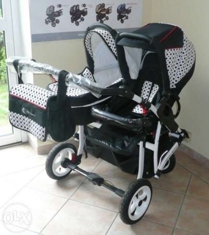 side by side twin pram
